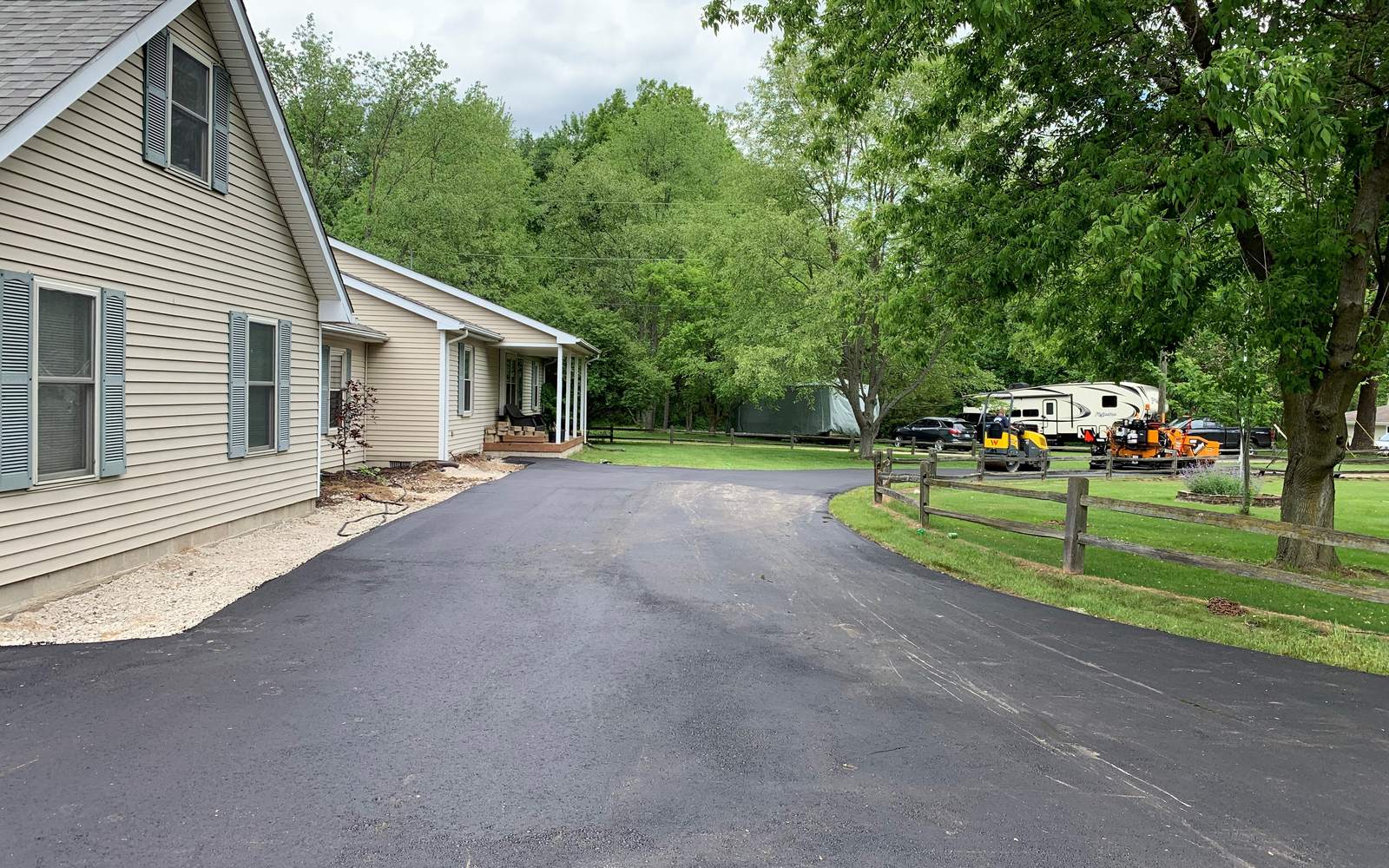 Asphalt paving project near Eloise, MI